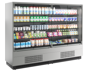 Горка холодильная Carboma FC20-07 VM 2,5-1 0300 LIGHT фронт X0 9006-9005 (версия 2.0)