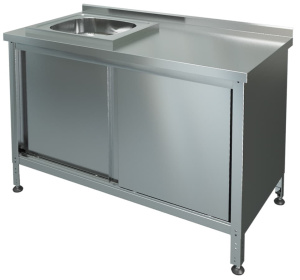 Стол-тумба МариХолодМаш СТКМЛ-1-1200*600 (мойка слева)