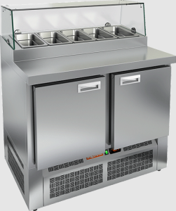 Стол холодильный HiCold PZE2-11/GN стекло