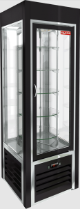 Витрина холодильная HiCold VRC 350 R Sh Black FR