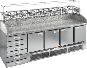 Стол холодильный HiCold PZE4-1111/GN