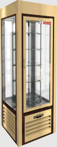 Витрина холодильная HiCold VRC 350 R Sh Beige FR