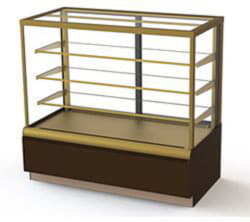 Витрина кондитерская Kayman K-ВК-900 квадро бронза