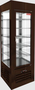 Витрина холодильная HiCold VRC 350 Sh Brown