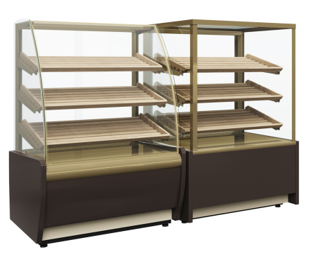 Витрина хлебная Carboma KC70 N 0,9-1 LIGHT Bread 0102-0109 (0,9 Cube со стеклом)