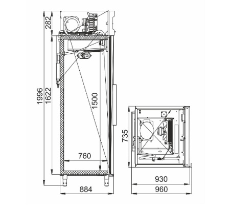 Шкаф морозильный Polair CB 107 G