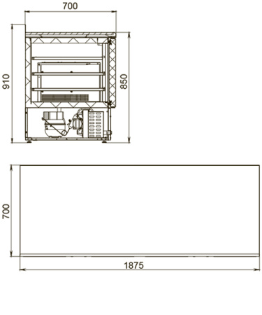 Стол холодильный Polair TDi4GN-G