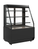 Витрина кондитерская Carboma KC70 VM 1,3-2 STANDARD 9005 (открытая, скошенная боковина, версия 2.0)
