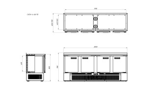 Стол холодильный Arkto СХСН-4-60