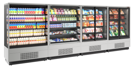 Горка холодильная Carboma FC20-07 VM 1,3-1 LIGHT фронт X0 0430 (версия 2.0)