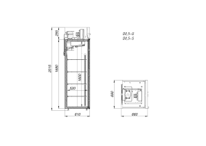 Шкаф холодильный Arkto D0.5-G